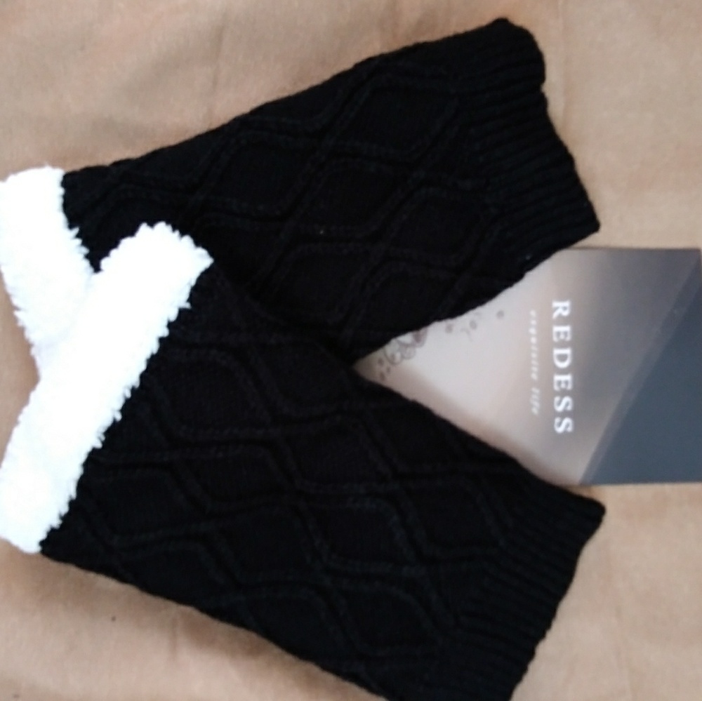 Pair of Knit Boot Toppers - Lined